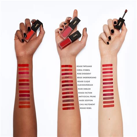 yves saint laurent tatouage couture liquid matte lip stain ingredients|tatouage couture liquid lipstick.